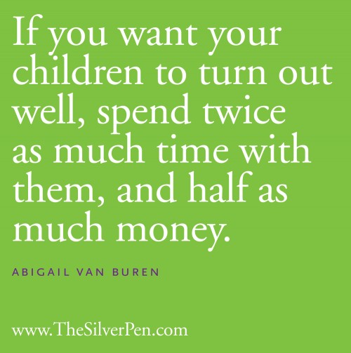 On Raising Children {Quote} - Making Time for Mommy